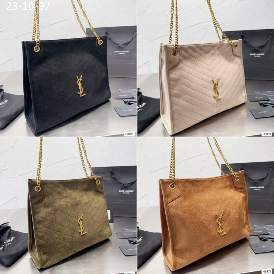 Saint Laurent Medium Niki Shopping Bag Beige 33Cm view 4