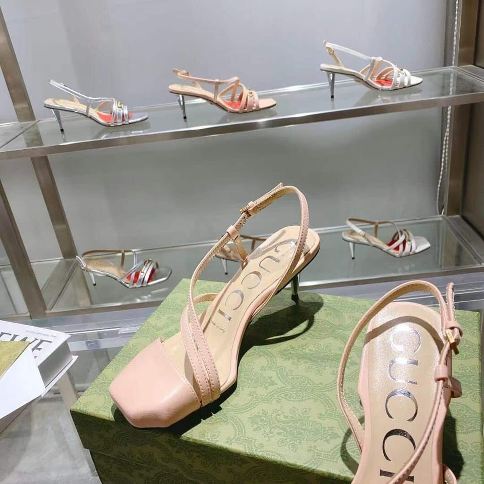 Gucci Rose Gold Mid Heel view 10
