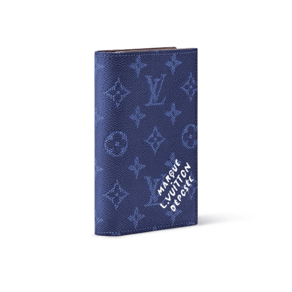 Louis Vuitton Passport Cover Ocean Blue 10cm view 4