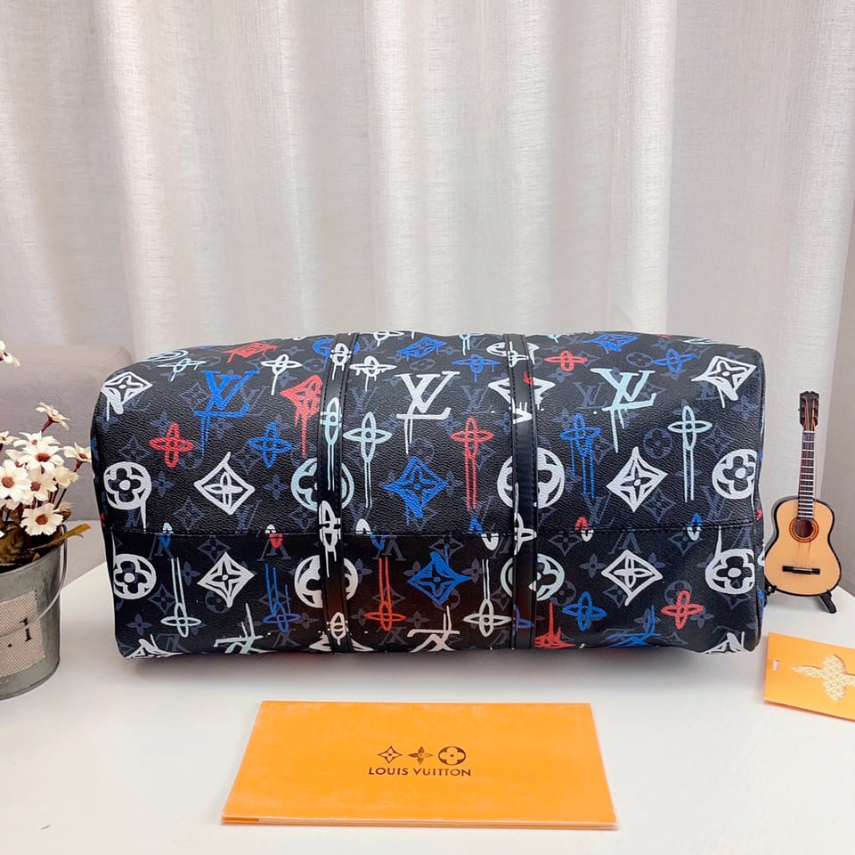 Louis Vuitton Keepall Bandoulieeere 50 Lv Graffiti Orange 50Cm M21384 view 7