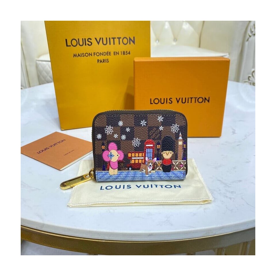 Louis Vuitton Damier Ebene Zippy Coin Purse view 3
