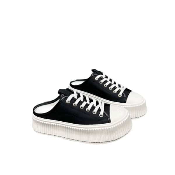 Chanel Platform Shoes Black view 2