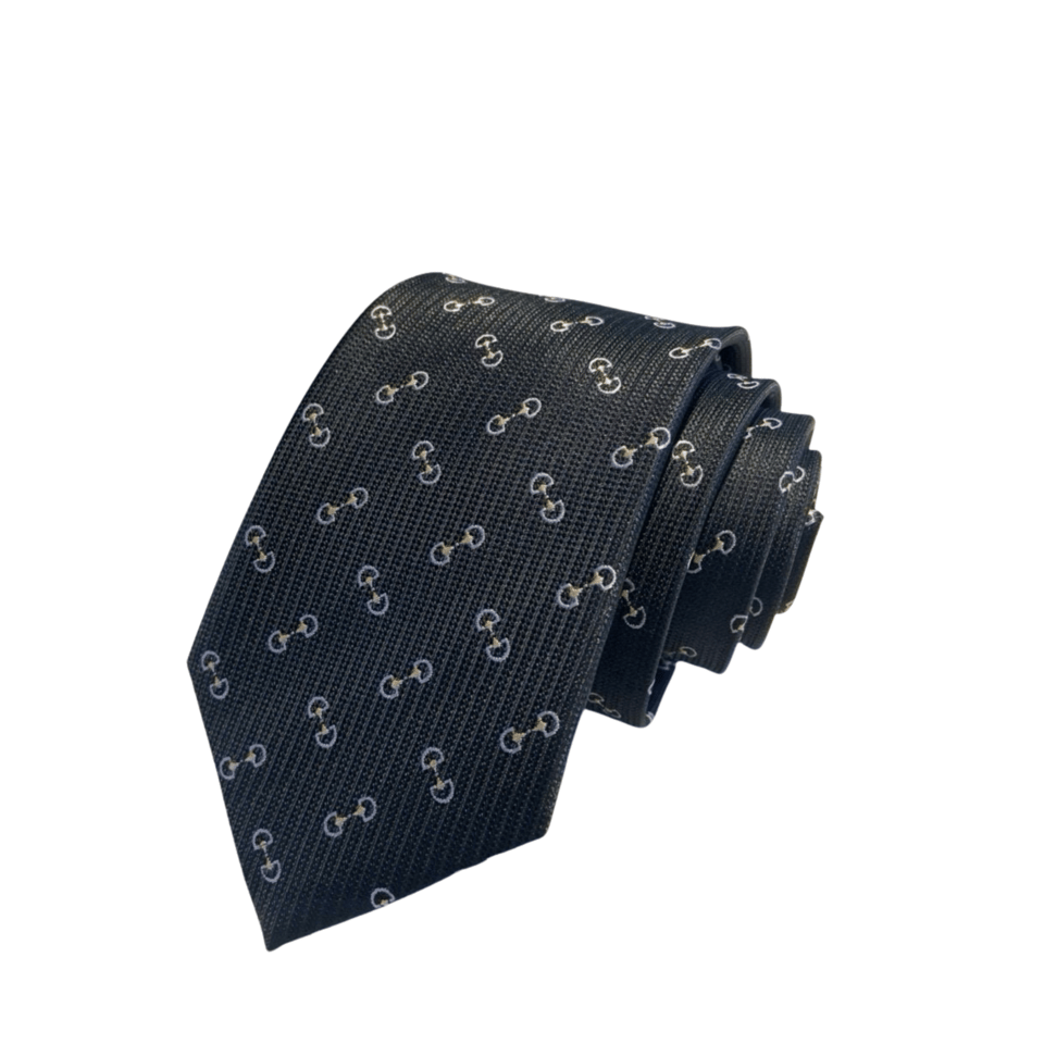 Gucci Horsebit Pattern Silk Tie For Men view 2
