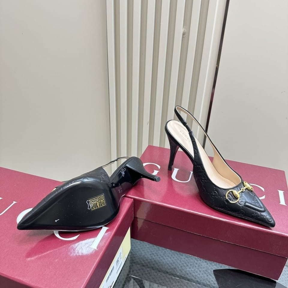 Gucci Women’S Horsebit Pump Gg Leather Black 792065 Aaegj 1000 view 5