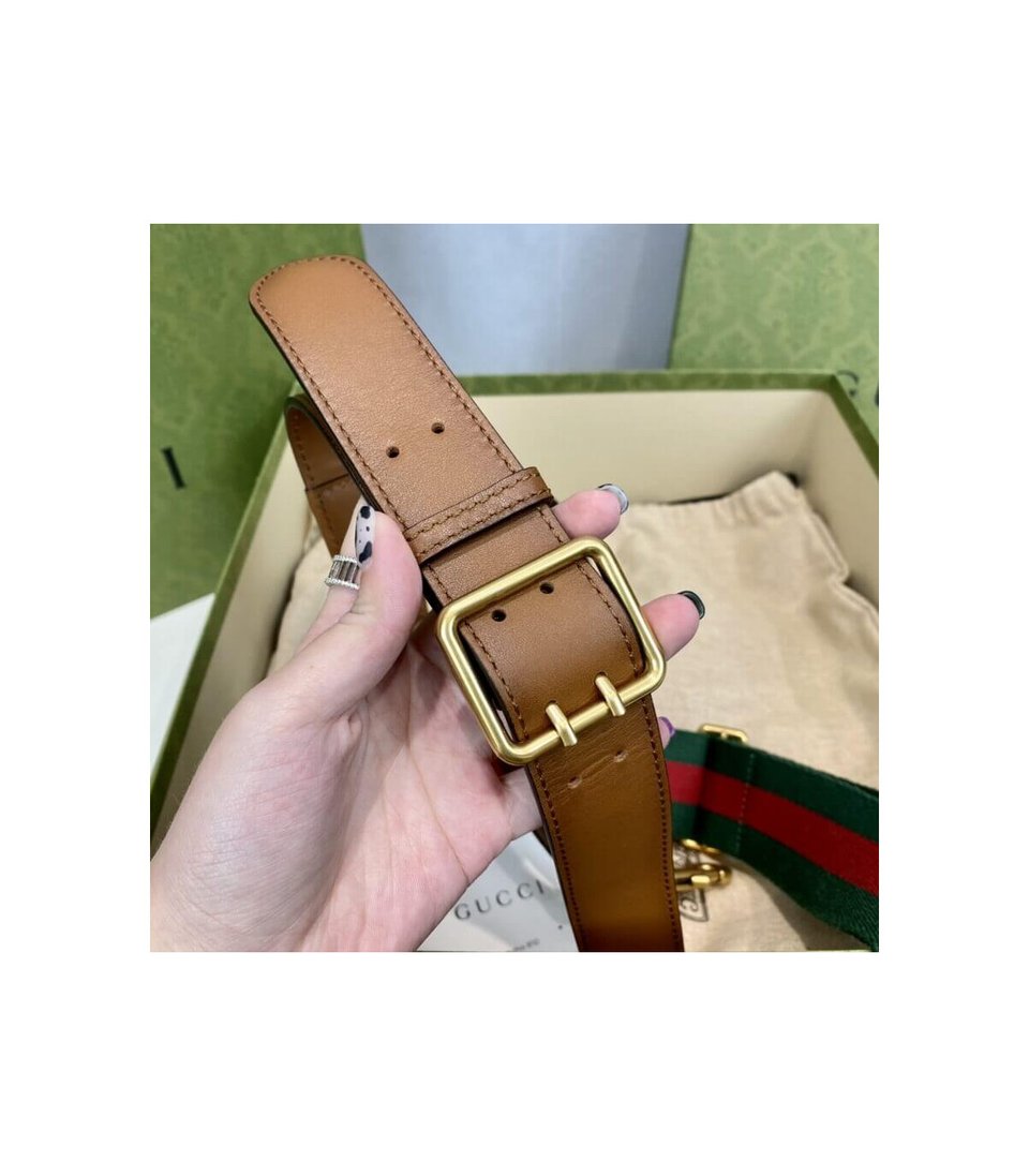 Gucci Lady Web Original GG Small Shoulder Bag Brown view 20