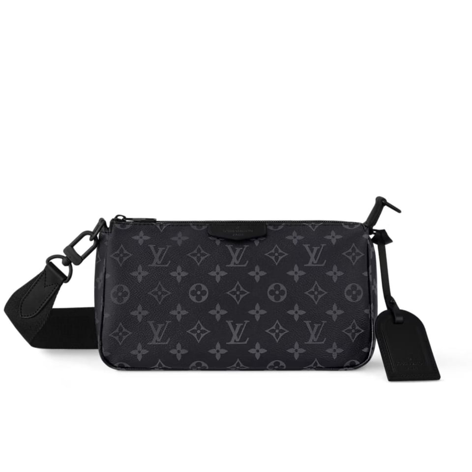 Louis Vuitton Pochette Accessoire Bag Black 24Cm view 2