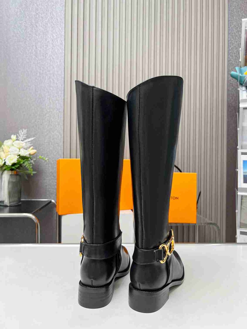 Louis Vuitton Westside Flat High Boot Black 1Ac6V8 view 5