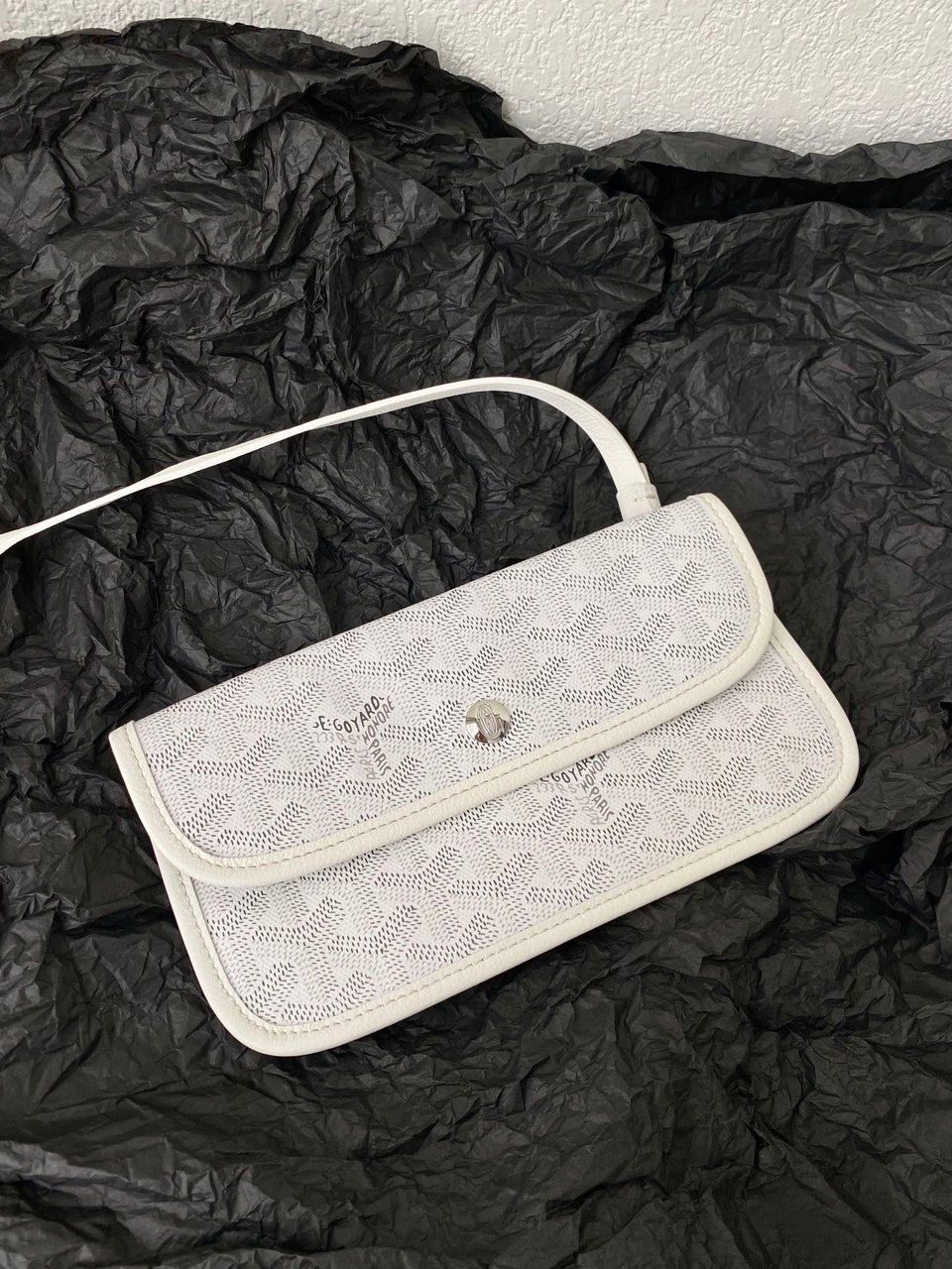 Goyard Saint Louis Gm 40Cm White Canvas view 7