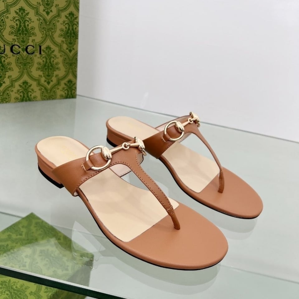 Gucci Women’S Thong Sandal With Horsebit Light Brown ?816590 C9D00 2712 view 5