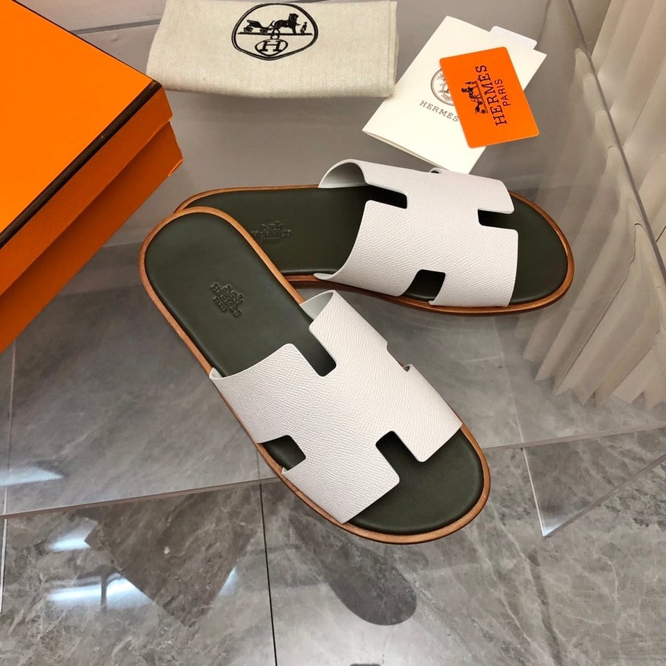 Hermes Izmir Sandal Beige Glaise view 4