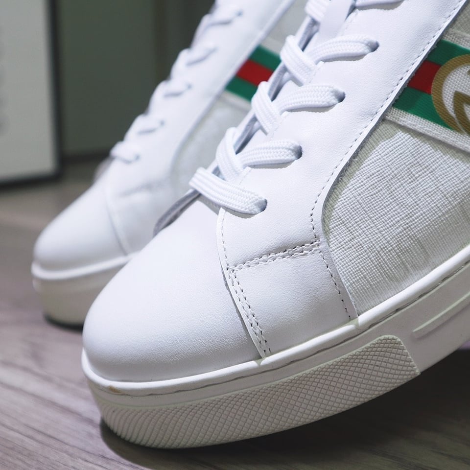 Gucci Gg Supreme White Sneaker Gg With Web view 6