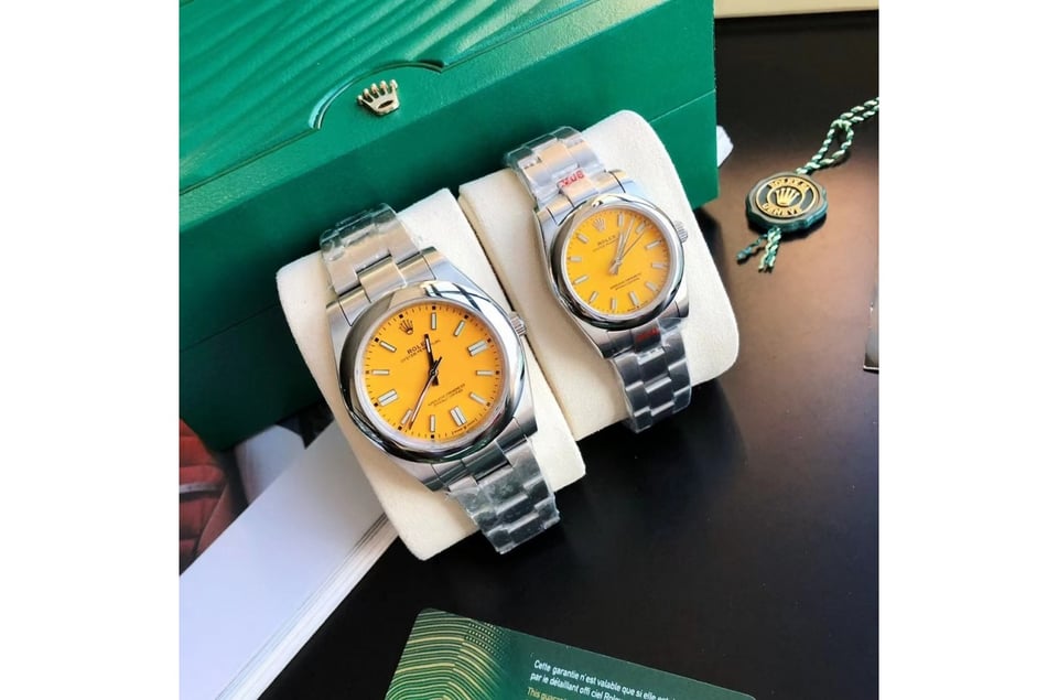 Rolex Oyster Perpetual 31/41mm SS/SS Yellow/Stk view 2