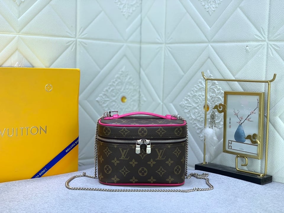Louis Vuitton Nice Mini Monogram Canvas Pink 20Cm M46767 view 11