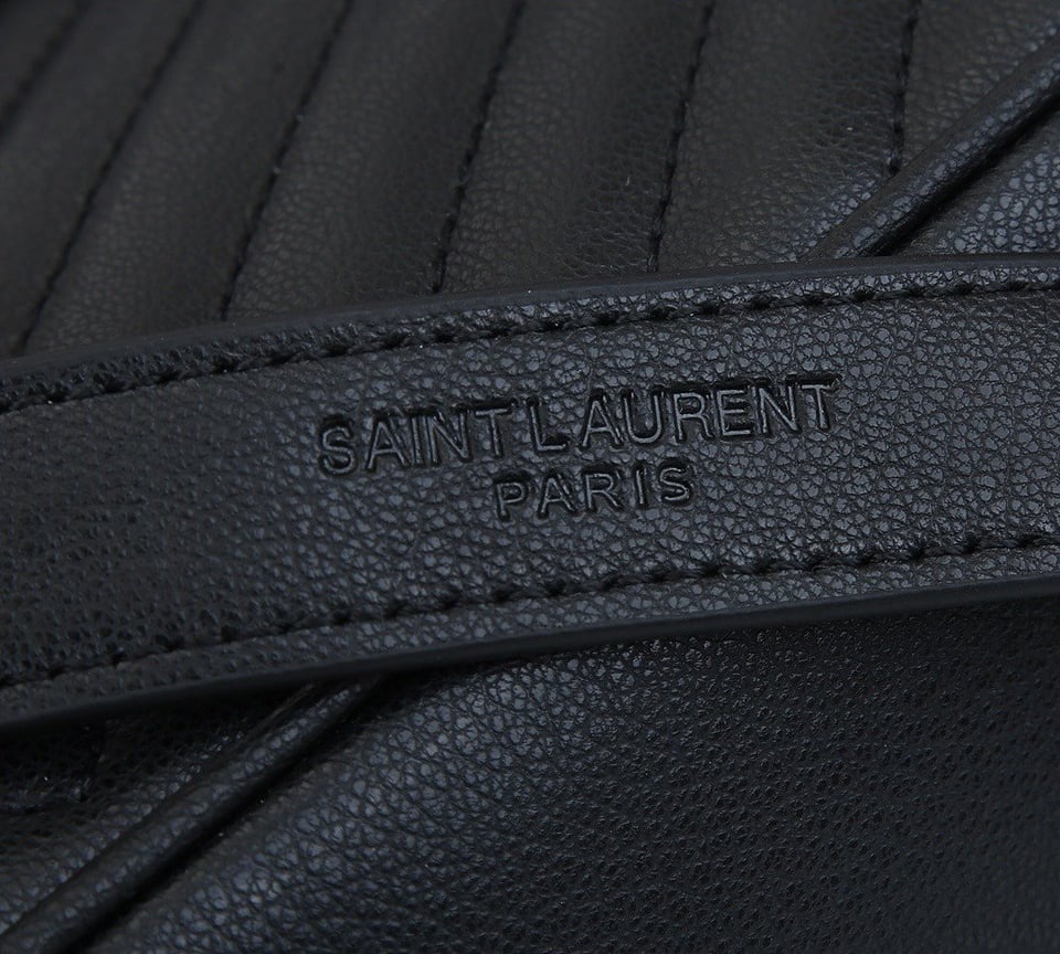 Saint Laurent College Large Chain Bag Black Tone Hardware 32Cm view 3