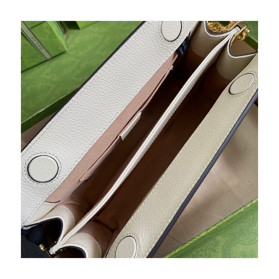 Gucci Ophidia GG Small Shoulder Bag White view 8