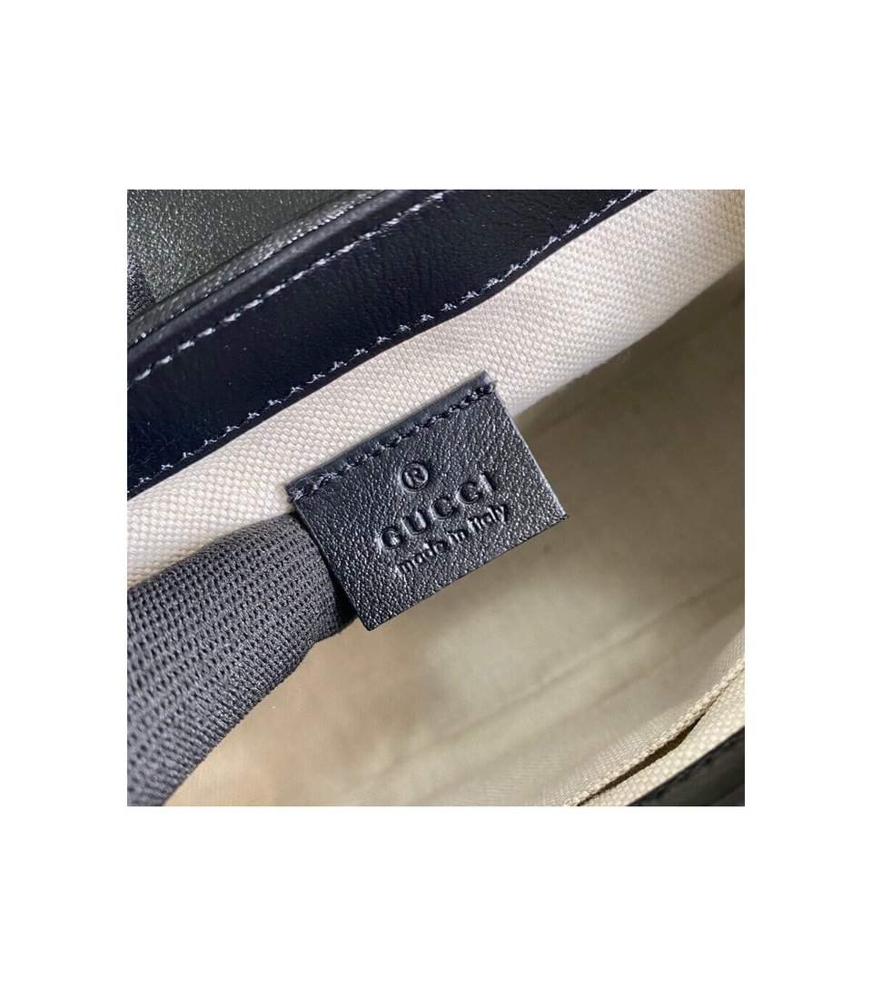 Gucci GG Marmont Mini Bag Butter and Pastel Blue Leather view 11