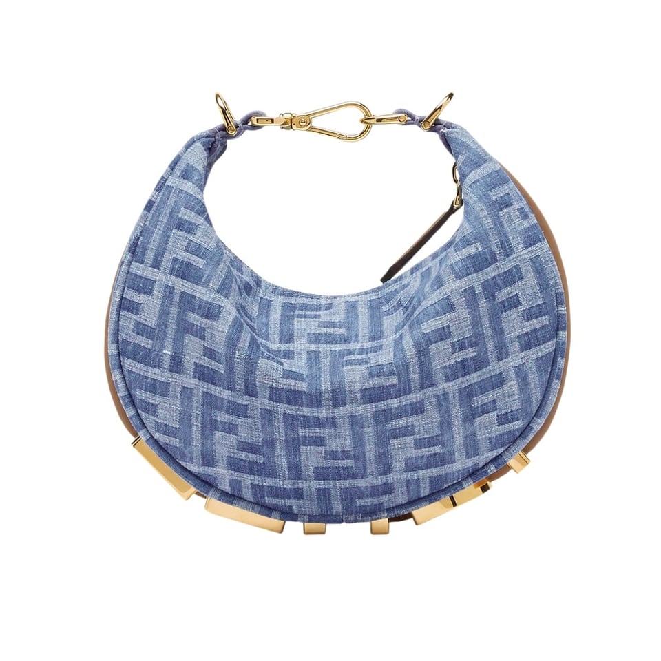 Fendi Fendigraphy Mini Bag Denim Blue Ff 20Cm view 2