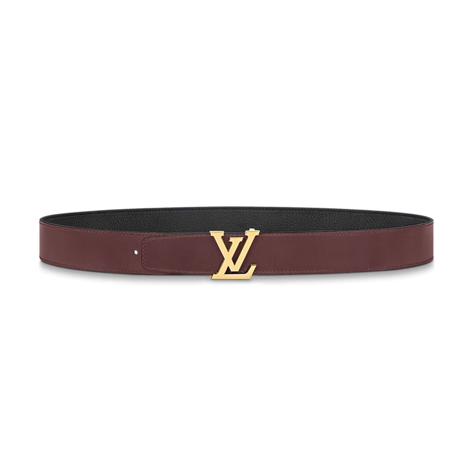 Lv Heritage 35mm Reversible Belt Black/Bordeaux M8205U view 4