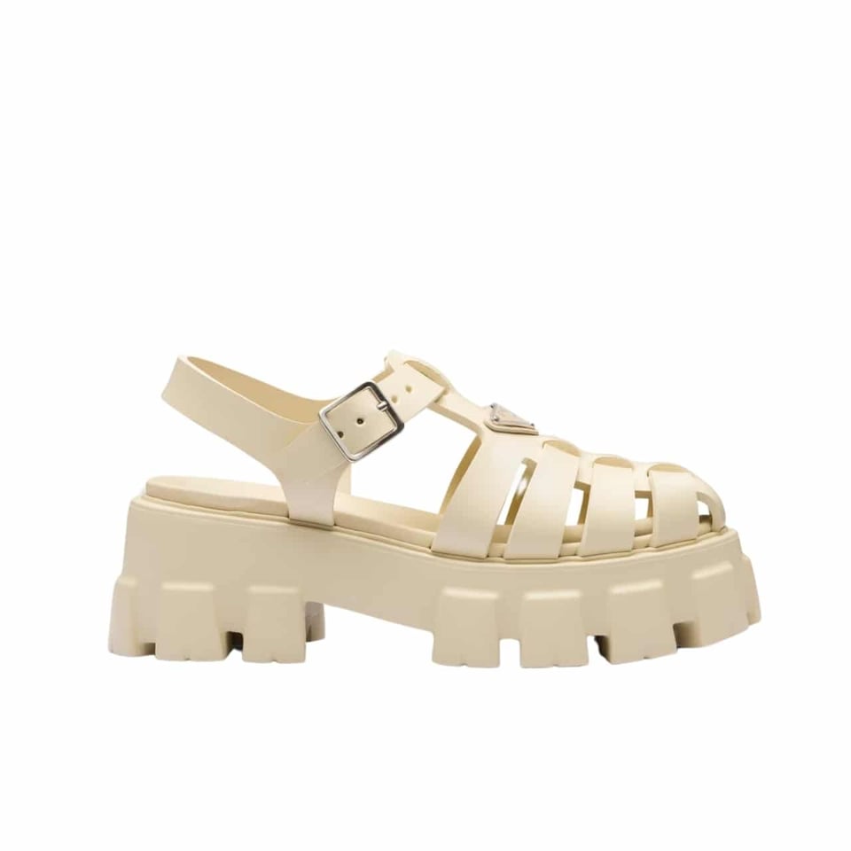 Prada Rubber Monolith Sandals Quartz 1X853M 3Lkk F0482 F Dd55 view 2