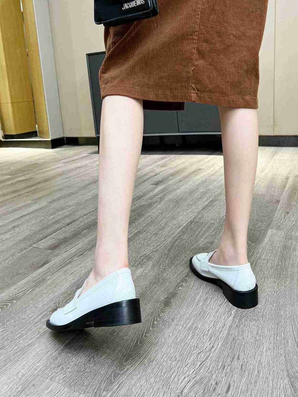 Prada Patent Leather Loafers White 1D902M069F0009F025 view 10