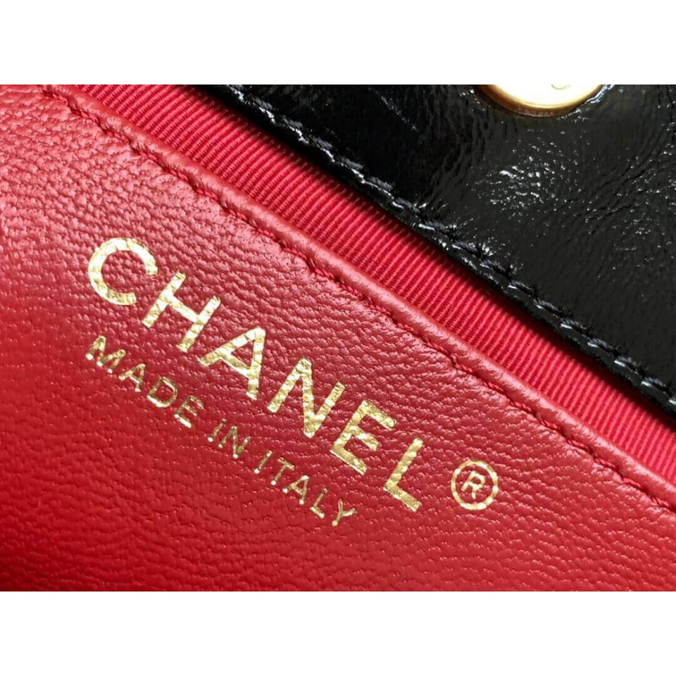 Chanel Small Hobo Bag in Shiny Crumpled Calfskin 19cm/7.5in view 11