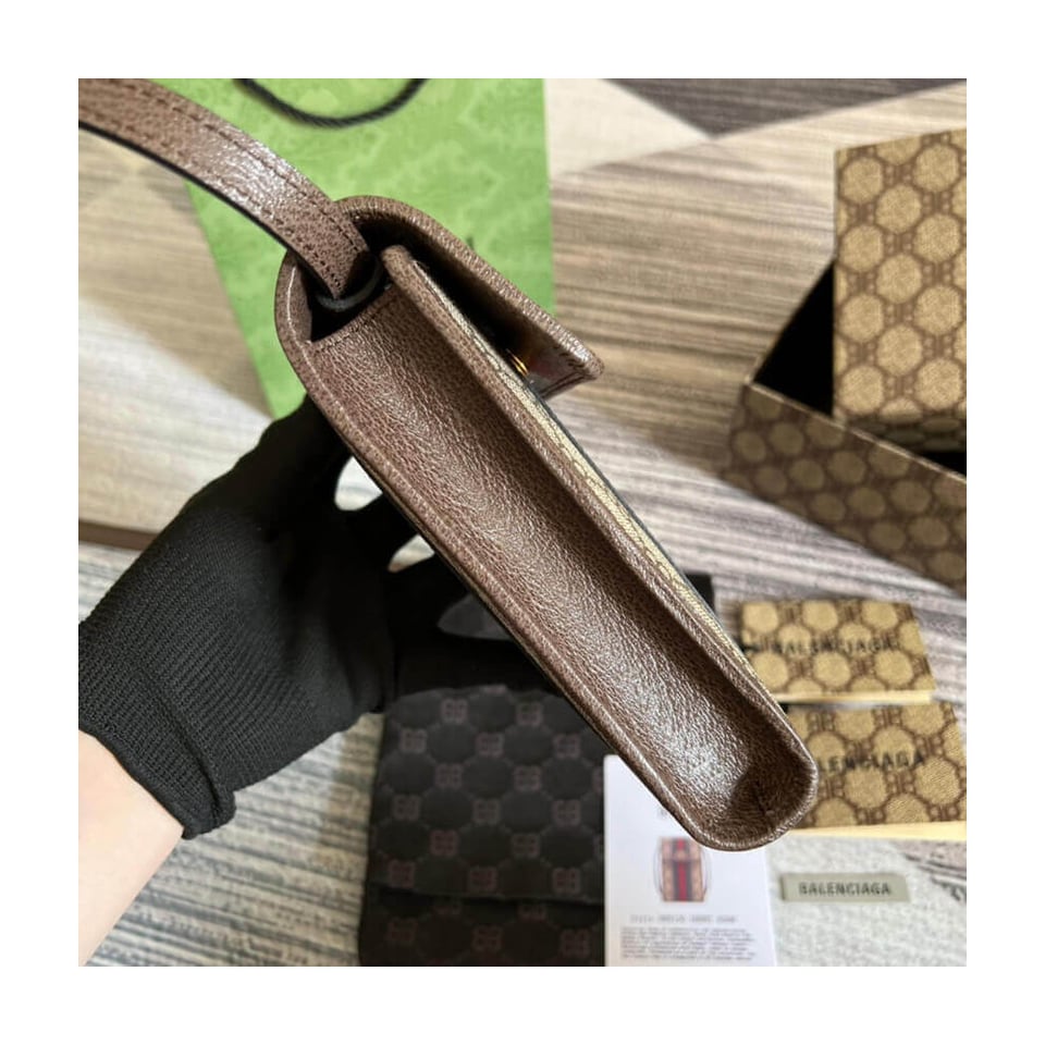 Balenciaga x Gucci Hacker Phone Bag Coffee view 4