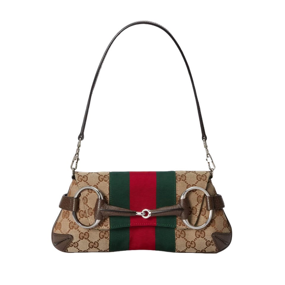 Gucci GG Horsebit Chain Small Shoulder Bag view 2