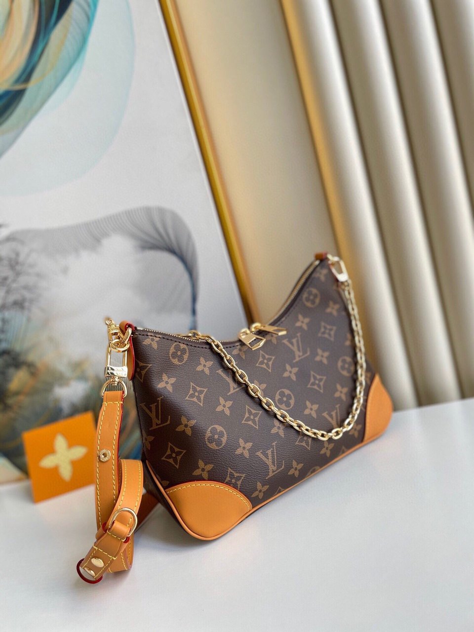 Louis Vuitton Lv Boulogne Monogram Canvas Beige M45832 29cm/ 11.8in view 13