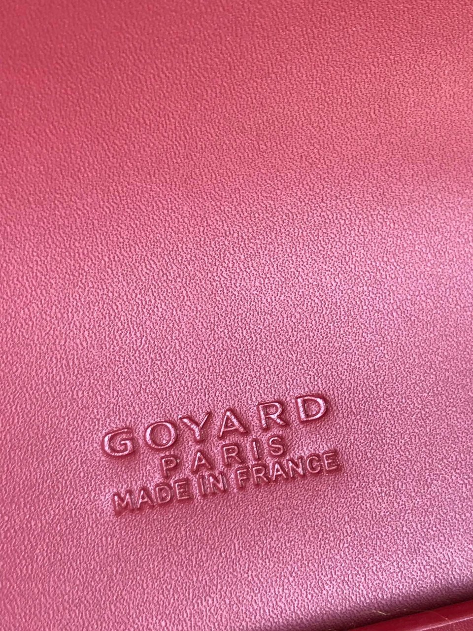 Goyard Duchesse Marie-Caroline Bag 25 Cm Red Goyardine Canvas And Smooth Calfskin view 10
