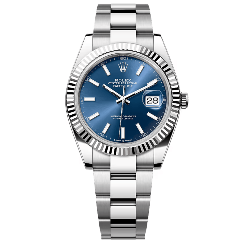 Rolex Datejust 41mm Blue Dial 126334 Oyster view 2