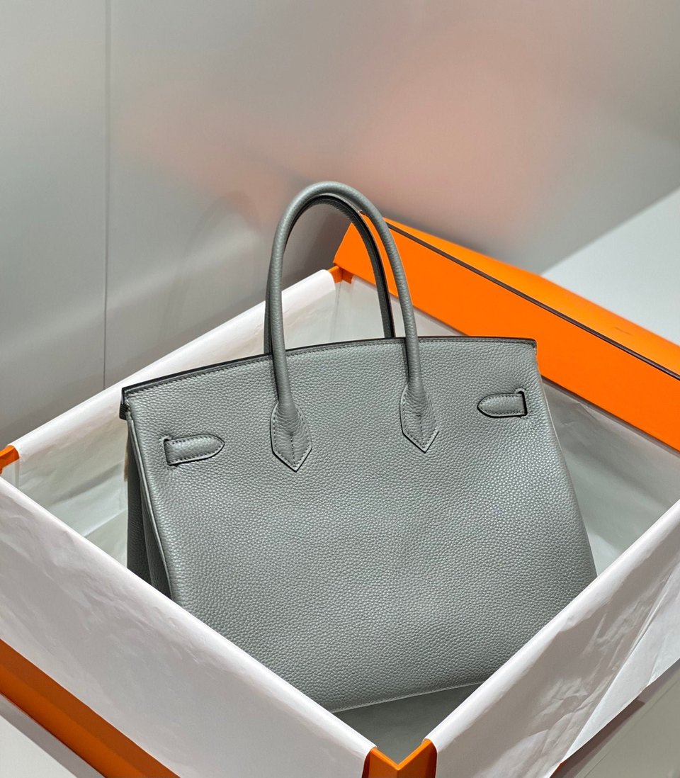 Hermes Birkin 35Cm Medium Grey Togo Leather Gold Hardware view 4