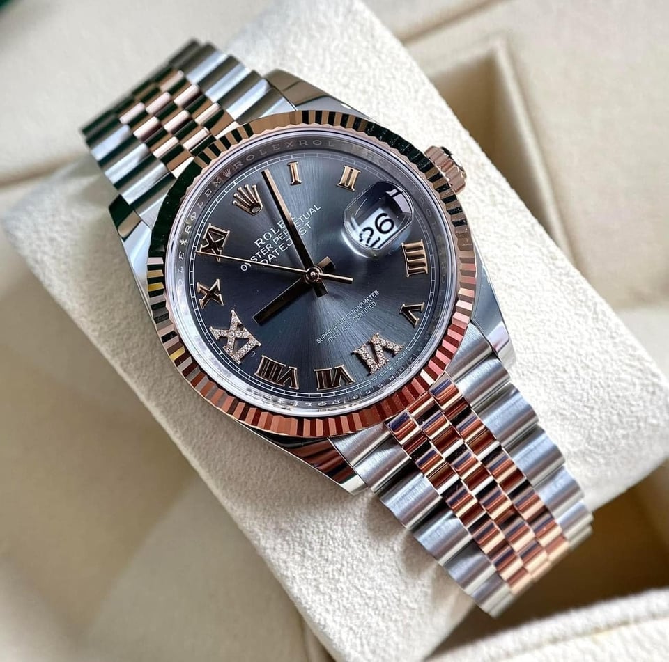 [Superclone] Rolex Datejust 36mm Slate Dial Fluted Jubilee 126231 view 4