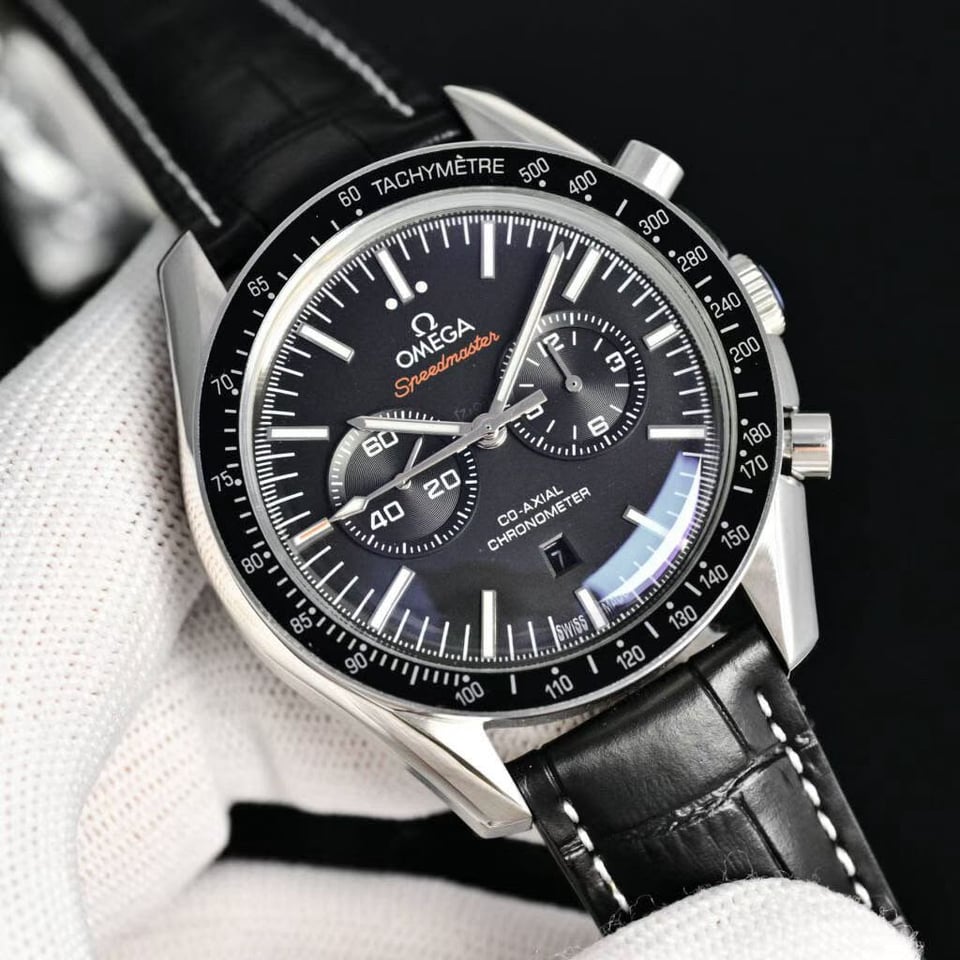 Omega Speedmaster Moonwatch Black Dial view 5