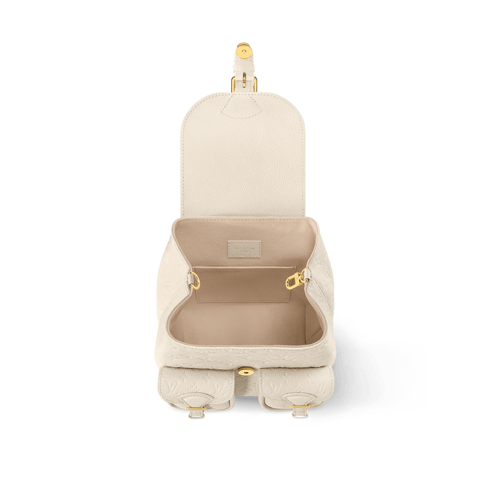 Louis Vuitton Backup Backpack – Monogram Empreinte Leather Cream M47106 22cm/ 8.7cm view 3
