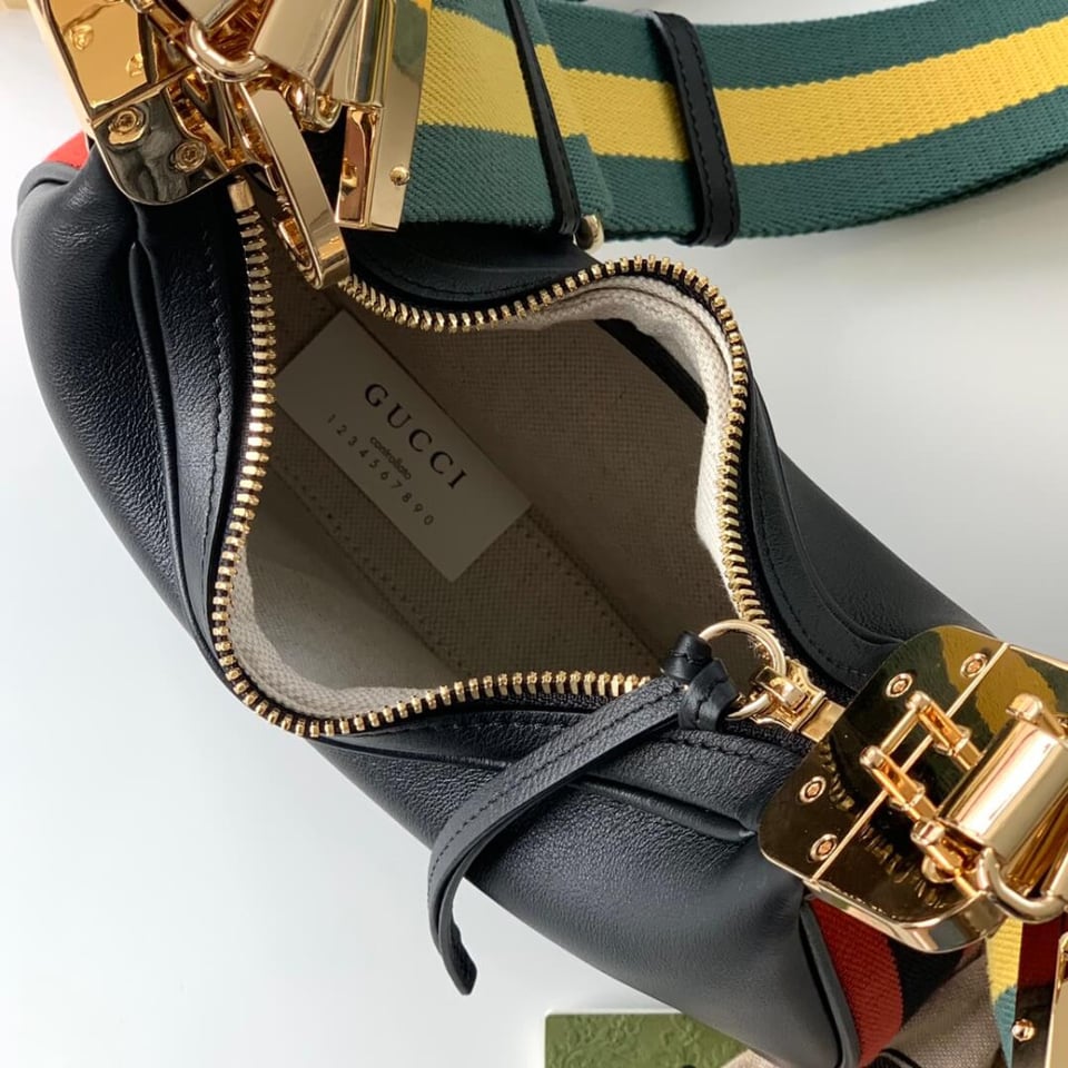 Gucci Black Leather Attache Small Shoulder Bag view 14