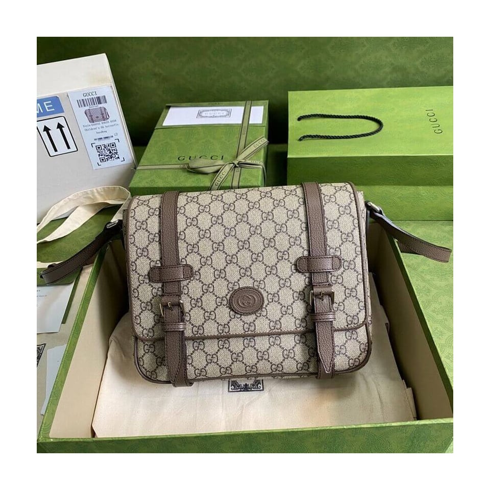 Gucci GG Messenger Bag in Brown view 5