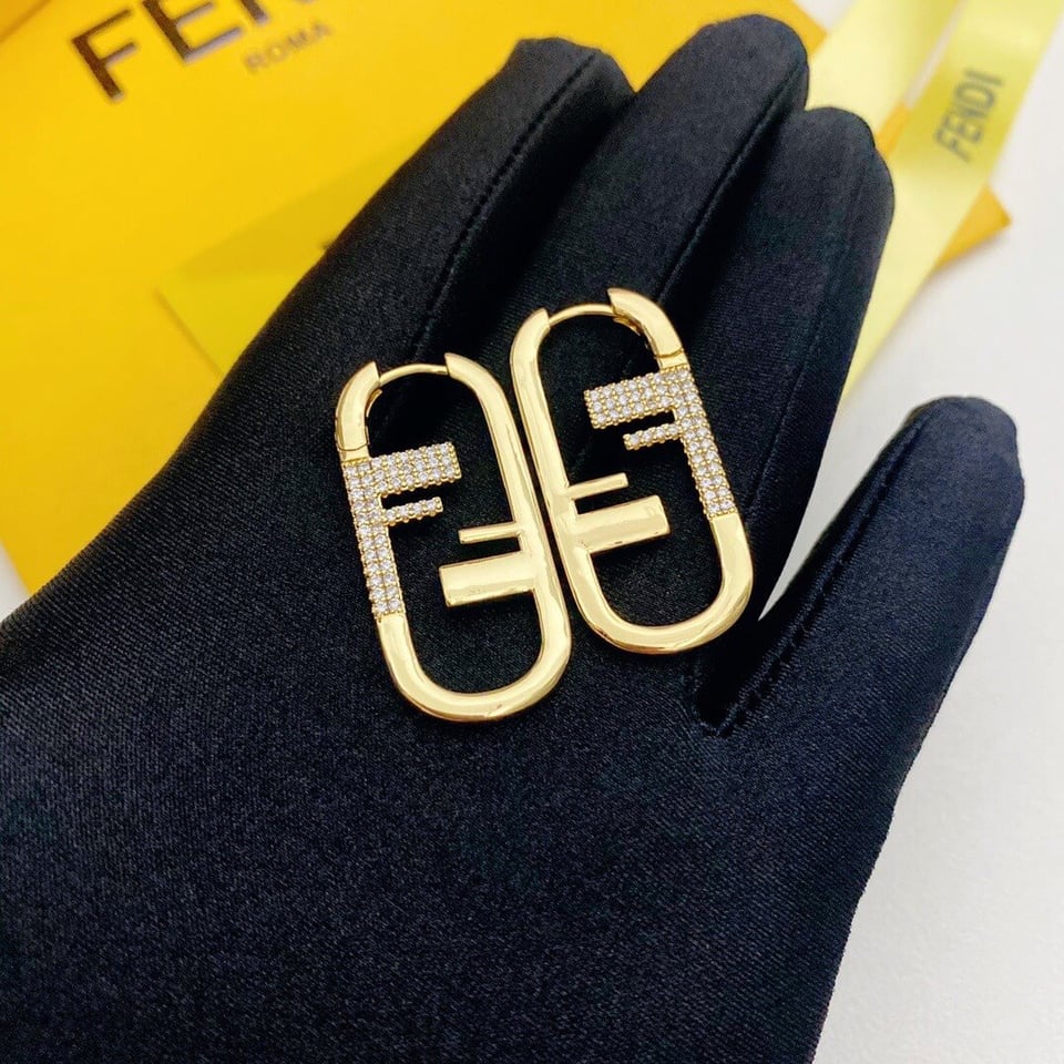 Fendi O’Lock Single Gold Earring view 6