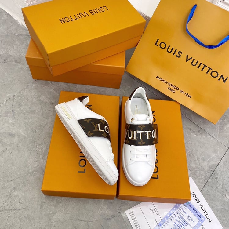 Louis Vuitton Frontrow Logo Monogram Strap White view 3