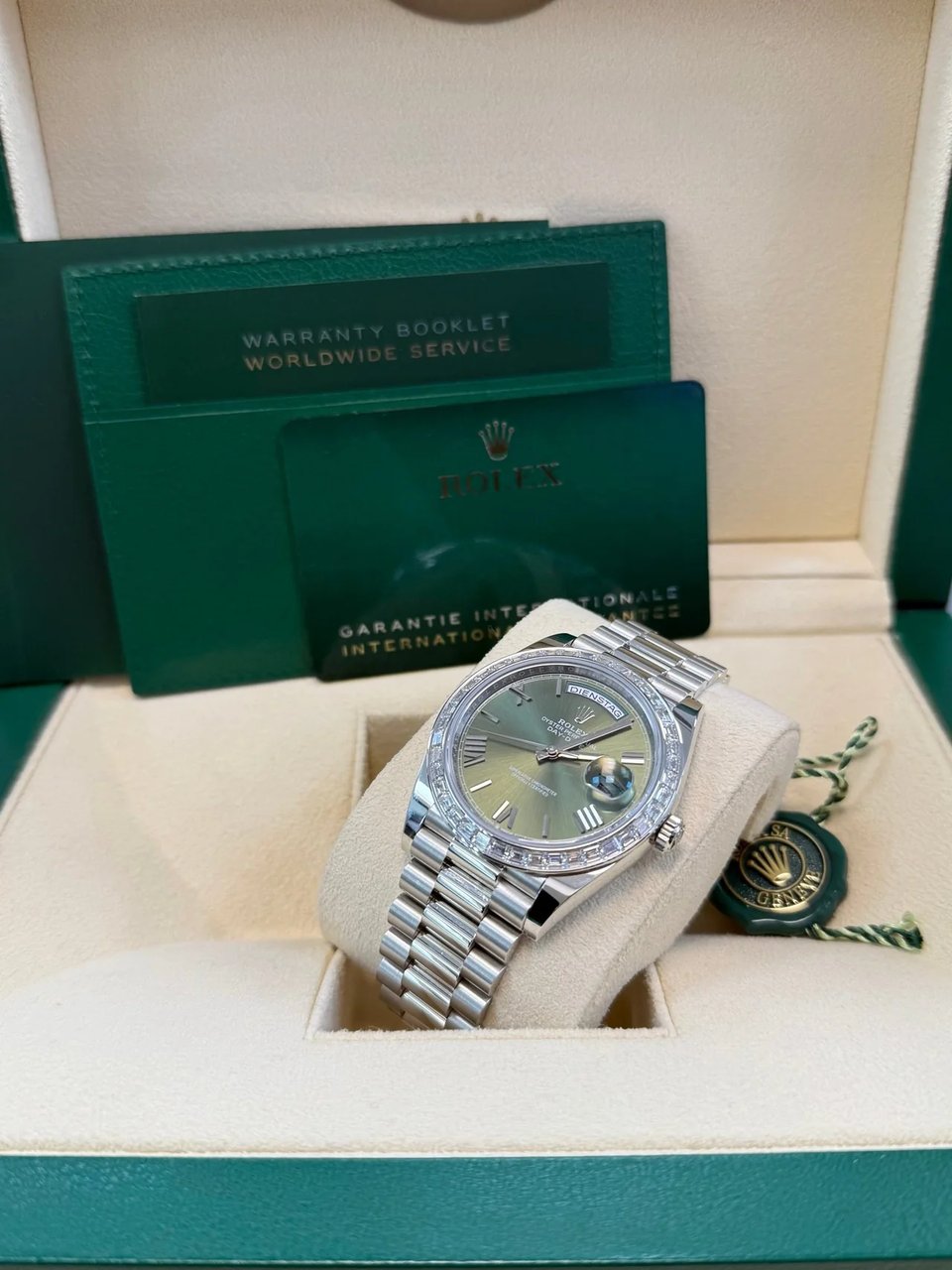 [Superclone] Rolex Day-Date 40mm Olive Green Dial President 228396TBR view 7