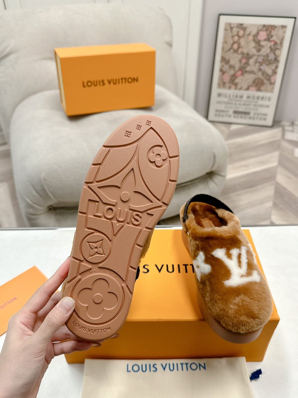 Louis Vuitton Aspen Comfort Clog Camel Brown 1Adc2B view 9