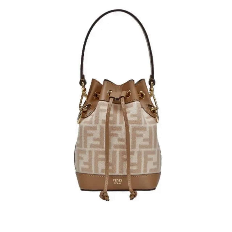 Fendi Mon Tresor Canvas Bag With Ff Embroidery 23Cm view 2