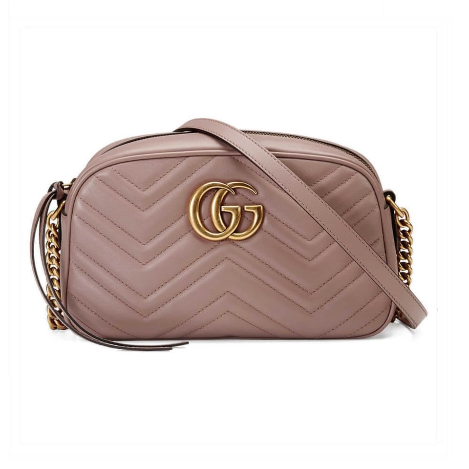 Gucci GG Marmont Small Shoulder Bag Dusty Pink view 2