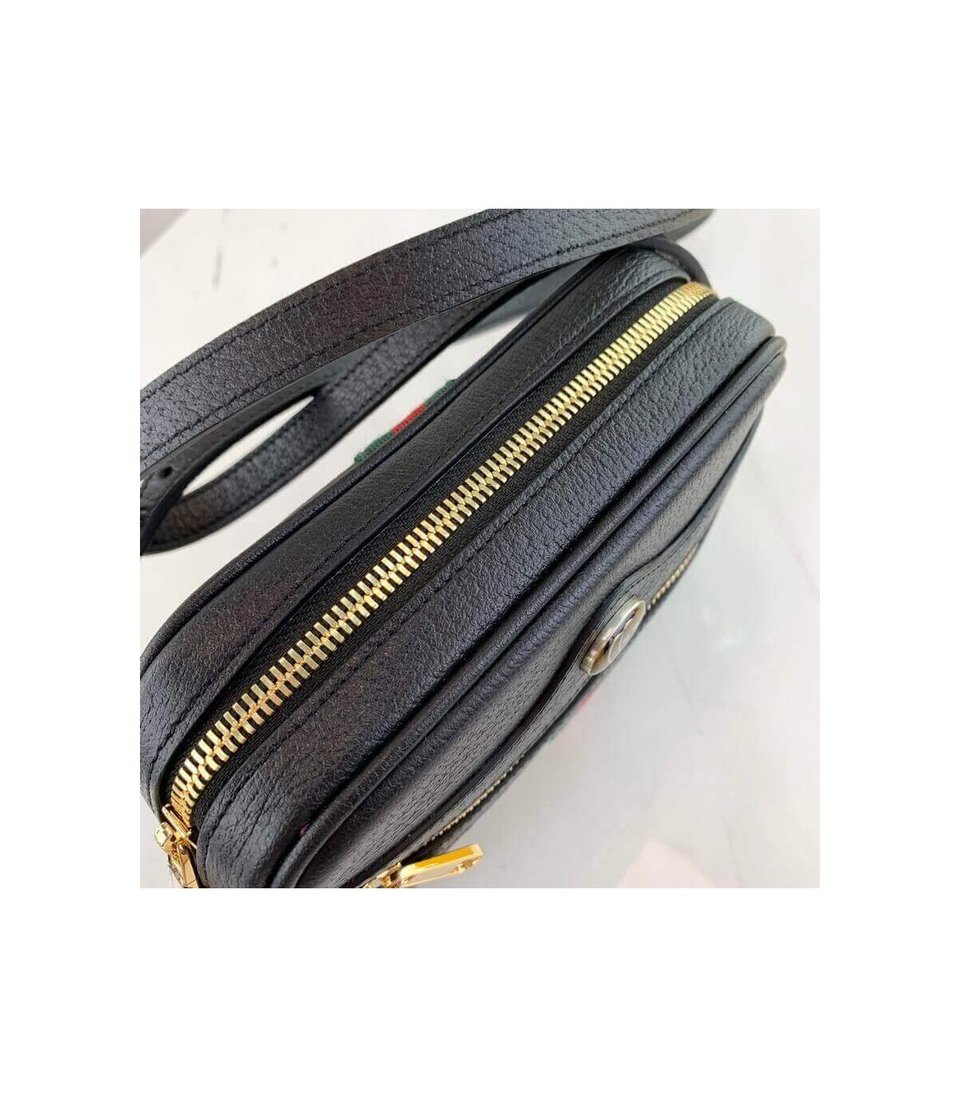 Gucci Ophidia Leather Mini Bag Black view 10