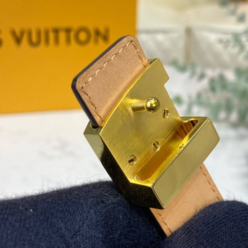 Louis Vuitton 25mm Mini Monogram Canvas LV Initials Belt M9781W view 10