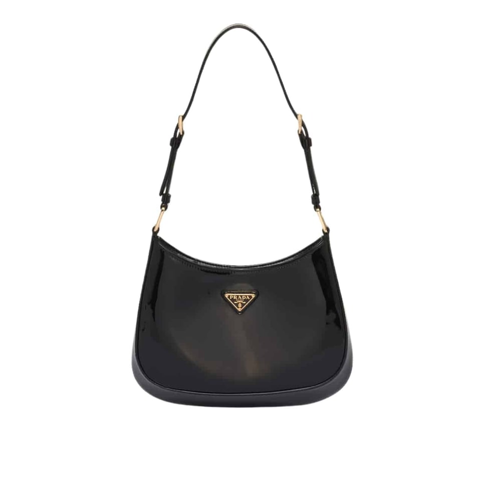 Prada Cleo Patent Leather Bag Black 27Cm view 2