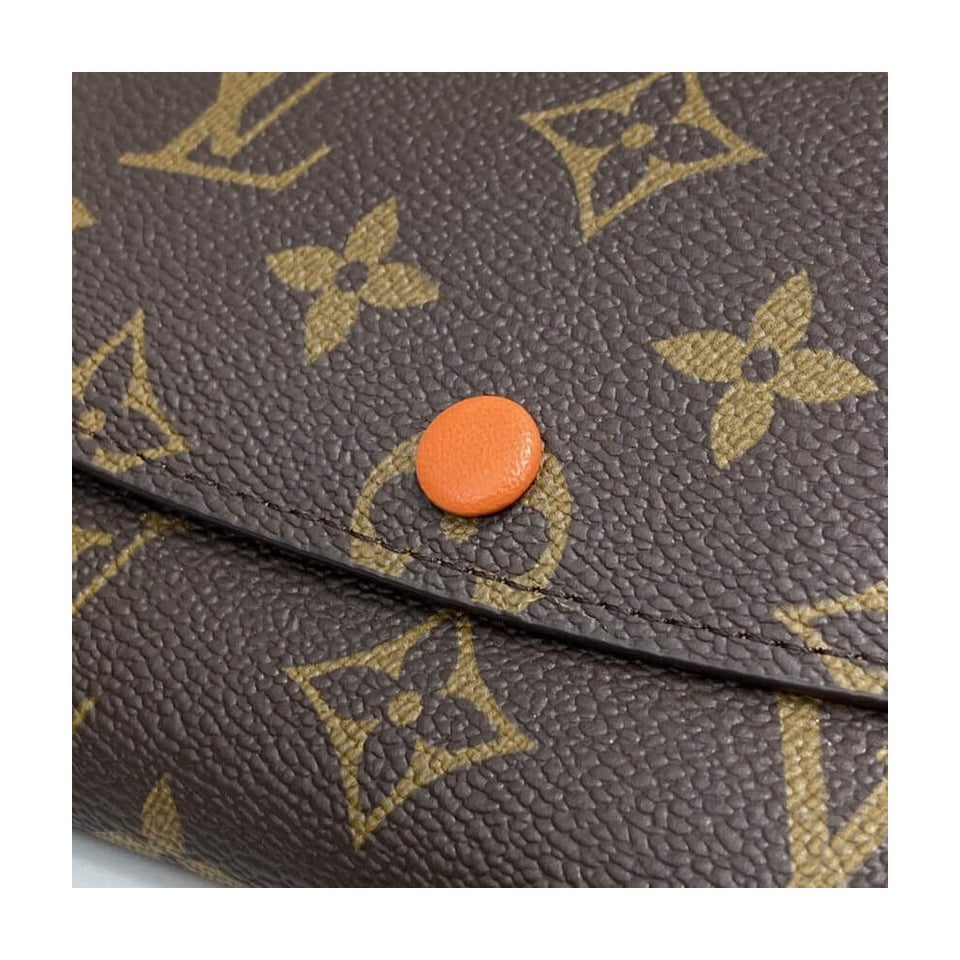 Louis Vuitton Monogram Canvas Emilie Wallet Orange view 6
