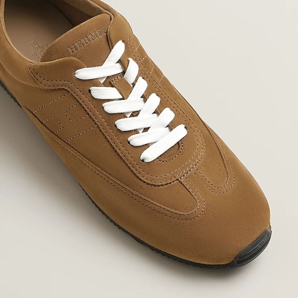 Hermes Master Sneakers Brun Fumé Color Goatskin H261880ZHE5390 view 6
