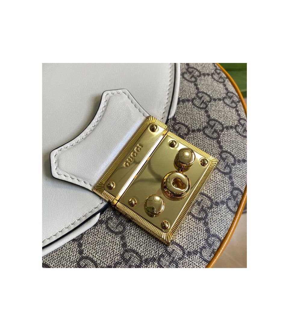 Gucci Padlock Small Shoulder Bag White view 8