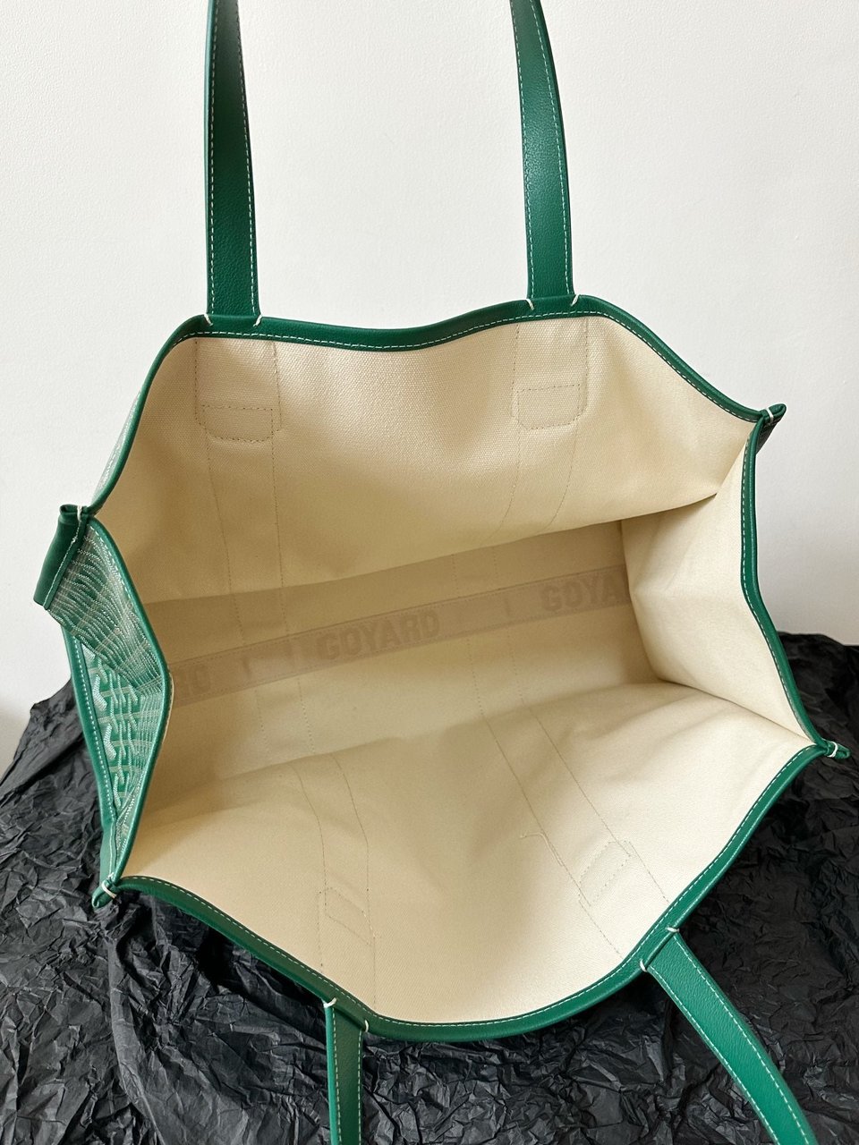 Goyard Goya Villette Tote 45Cm Green Canvas view 10