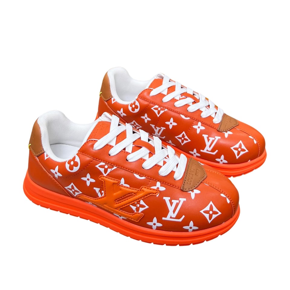 Louis Vuitton LV Trainer Sneaker Orange Monogram – Leather – Women’s Shoes view 2